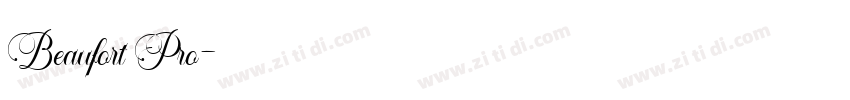 Beaufort Pro字体转换